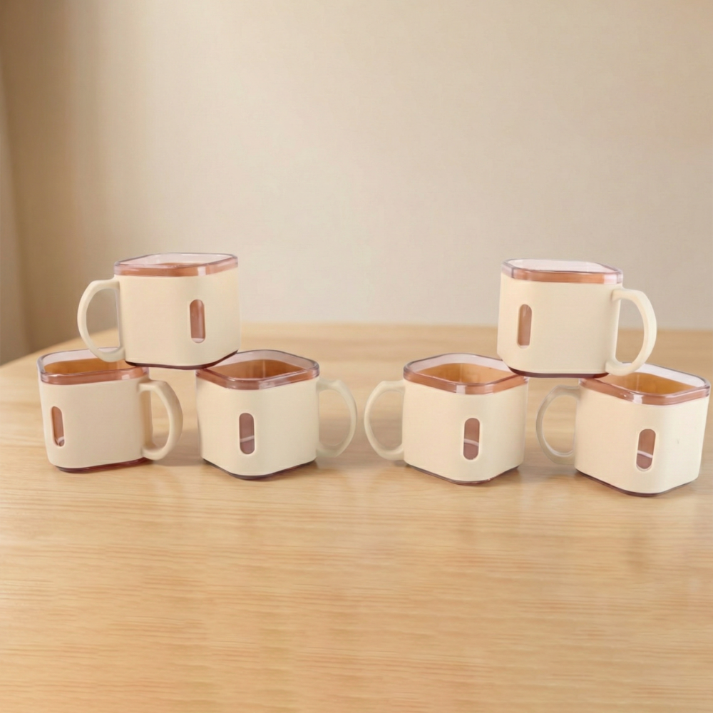 TeaCup-05.png Square Tea Cup Set – Premium 6-Piece Lightweight 150ml