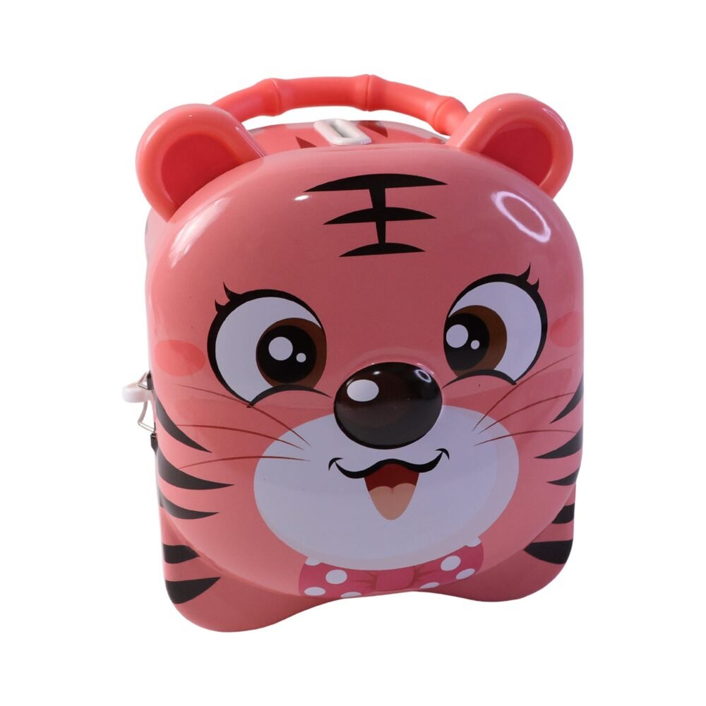 Kids Money Bank – Durable Metal Piggy Bank with Lock & Key