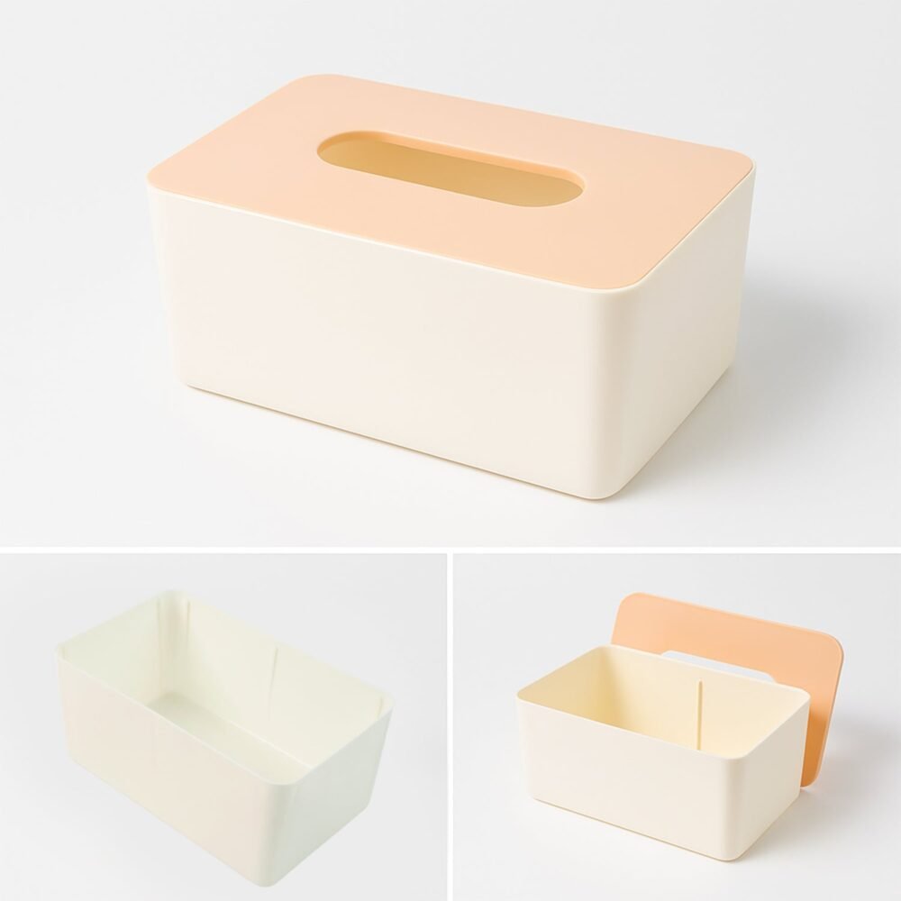 Modern Tissue Box Holder – Sleek Rectangular Tissue Dispenser