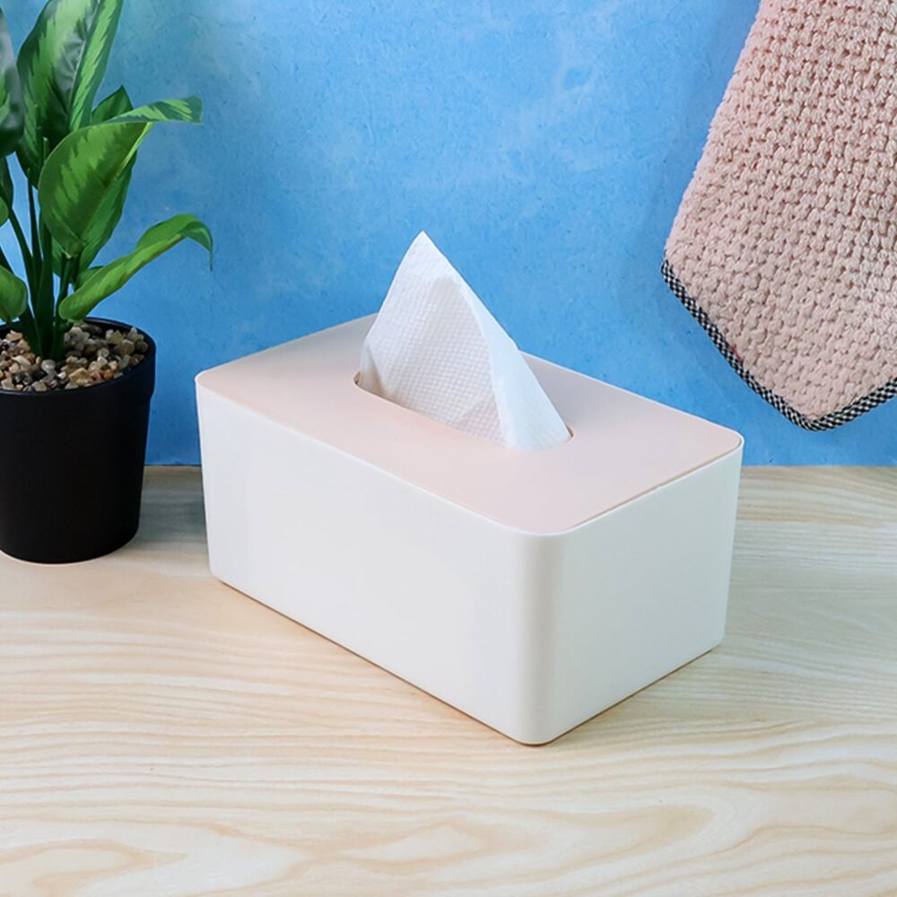 Modern Tissue Box Holder – Sleek Rectangular Tissue Dispenser