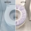 Soft Fabric Elastic Toilet Seat Cover – Washable & Comfortable Fit