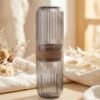 Travel Toothbrush Holder – Compact & Leakproof with Foldable Glass