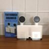 Wall Mounted Toothbrush Holder – 3 Compartments with Adhesive Install