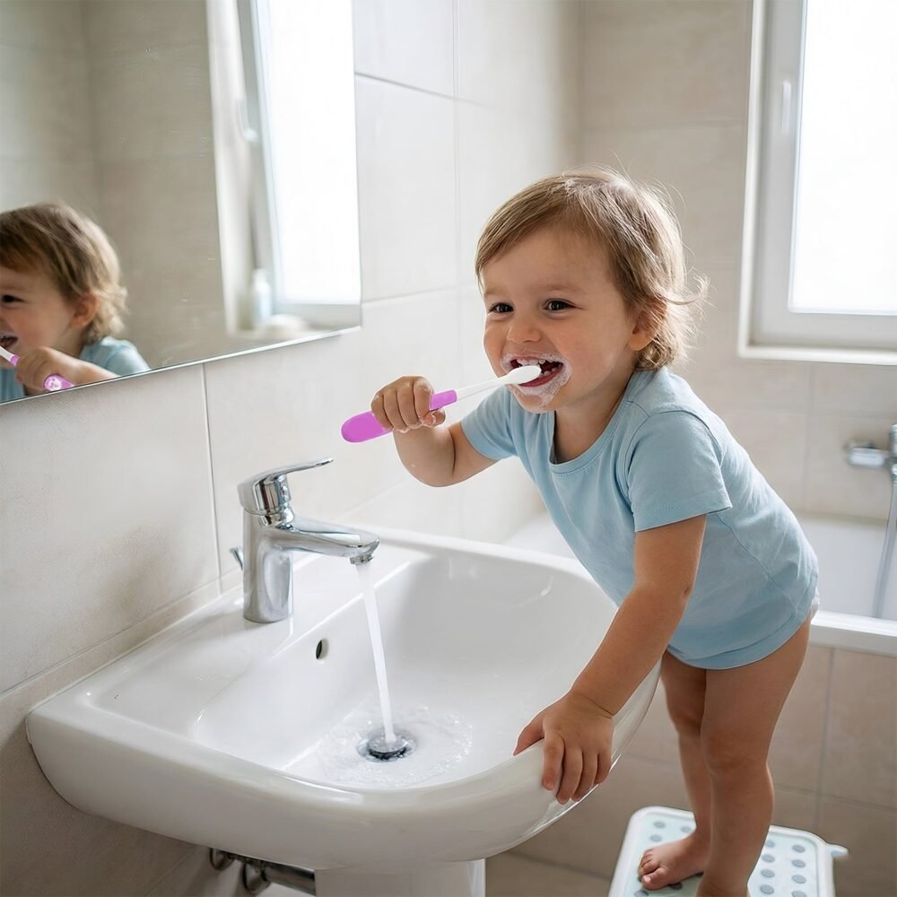 Toothbrush-with-Toy-02.jpg Kids Toothbrush – Panda Design with Fun Motorcycle Toy Set