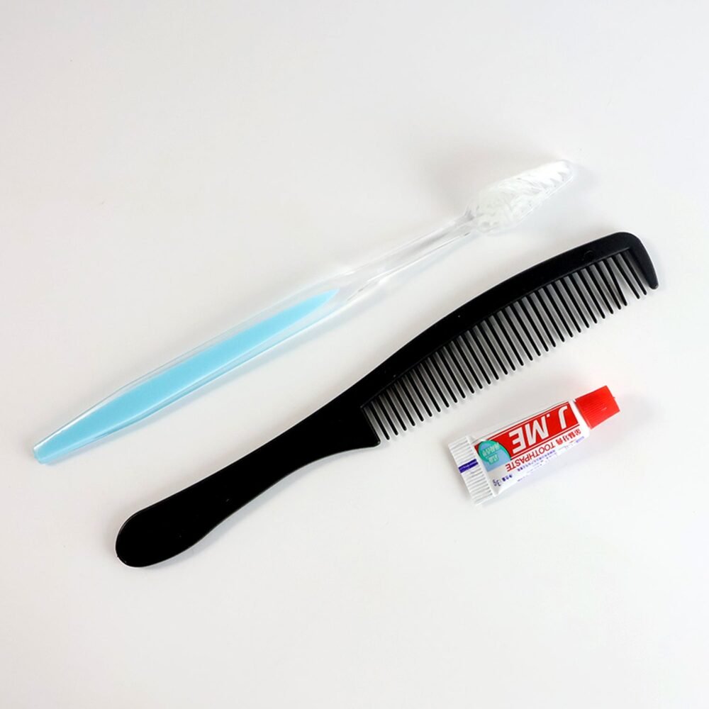 Travel Hygiene Kit – Compact 3-in-1 Toothbrush, Toothpaste & Comb