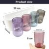 Wall Mounted Toothbrush Holder with Inverted Cups – Space Saving Organizer