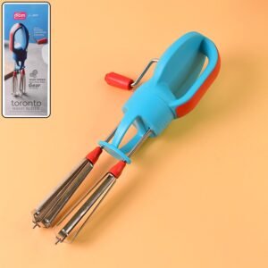 Manual Hand Beater – High-Speed Dual Stainless Steel Whisks