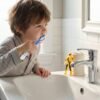 Kids Toothbrush Set – Soft Bristles with Fun Cartoon Robot Toy