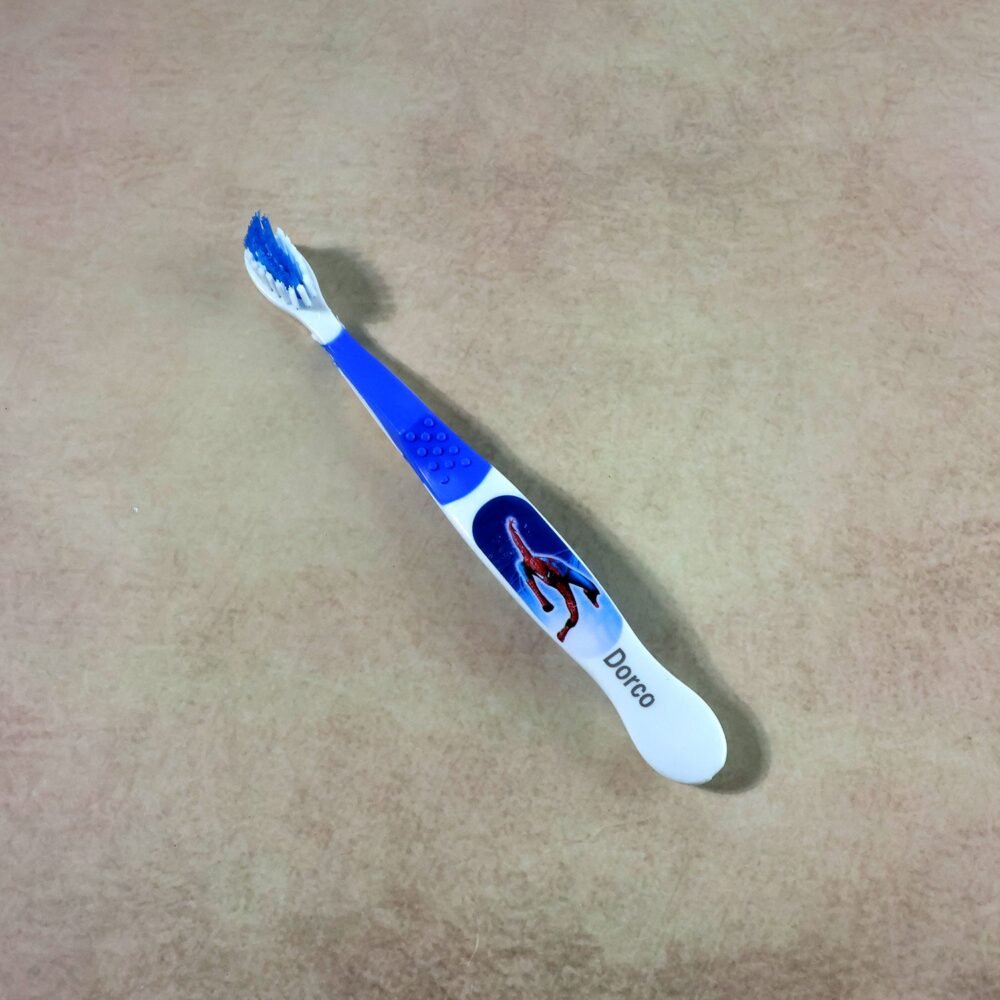 Kids Toothbrush Set – Soft Bristles with Fun Cartoon Robot Toy