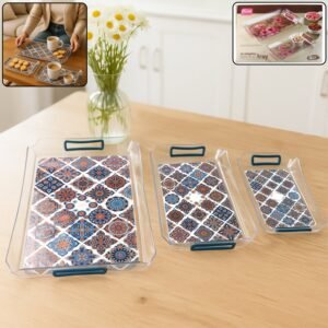 Tray-01.jpg Multipurpose Serving Tray Set – 3 Nesting Trays with Handles