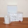 Wall Mounted Toothbrush Holder – 3in1 Multi-Compartment Organizer