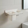 Wall Mounted Toothbrush Holder – 3in1 Multi-Compartment Organizer