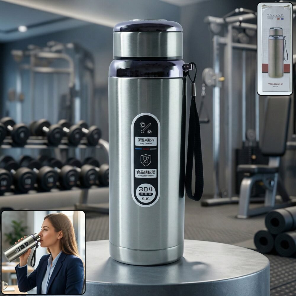 Vacuum Insulated Water Bottle – Keep Drinks Hot or Cold All Day