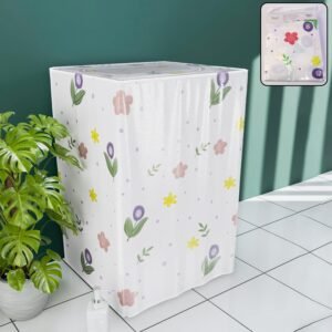 Top Load Washing Machine Cover – Printed, Waterproof & Dustproof (55×58×87 cm)