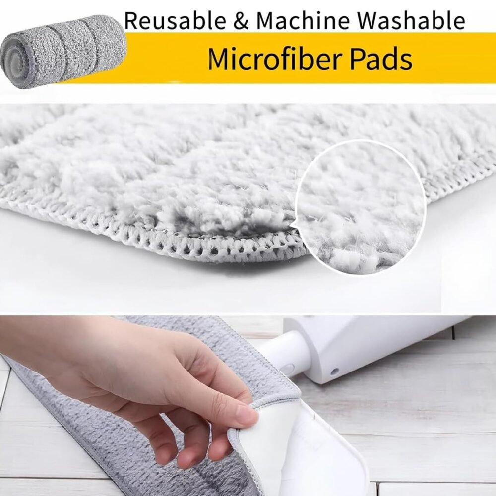 Multipurpose Spray Flat Mop – Easy Handle & Reusable Microfiber Pad