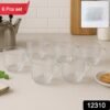 Transparent Plastic Tea Cups Set of 6 – Unbreakable & Lightweight