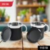 Mocha Mug Set – Premium 250ml Insulated Coffee Cups with Lid