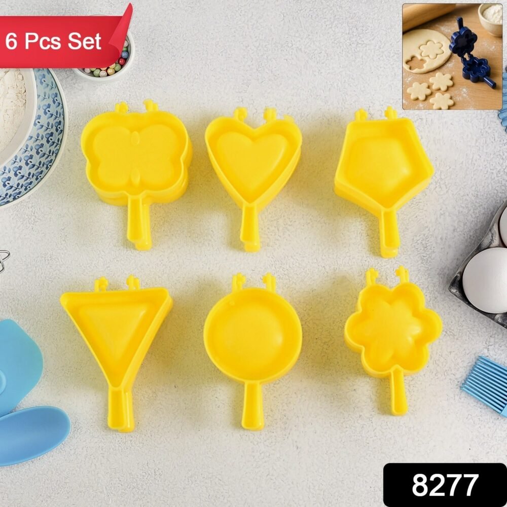 Plastic Cookie Cutter Set – 6-Pc Assorted Baking Moulds