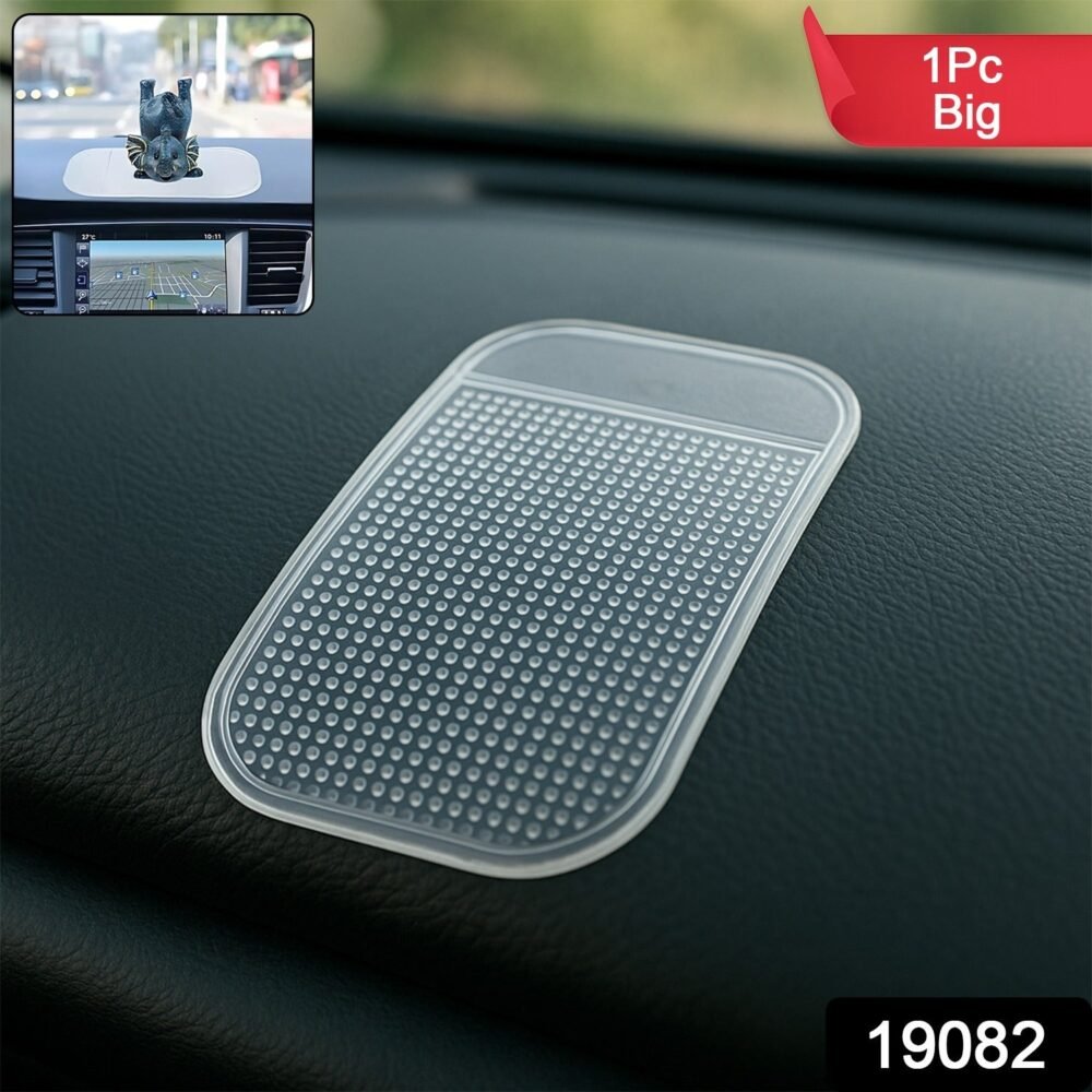 Transparent Non-Slip Silicone Dashboard Mat - Large Size Grip