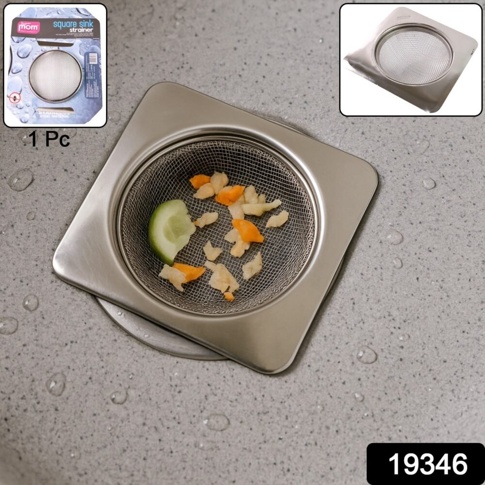 Stainless Steel Sink Strainer – Rustproof Square Filter