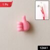 Hand-Shaped Wall Clip Holder – Pink Silicone Cable Organizer