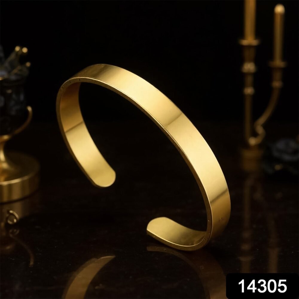 WhatsAppImage2025-06-24at16.02.17_1.jpg Gold Finish Open Cuff Bracelet – Elegant Adjustable Kada
