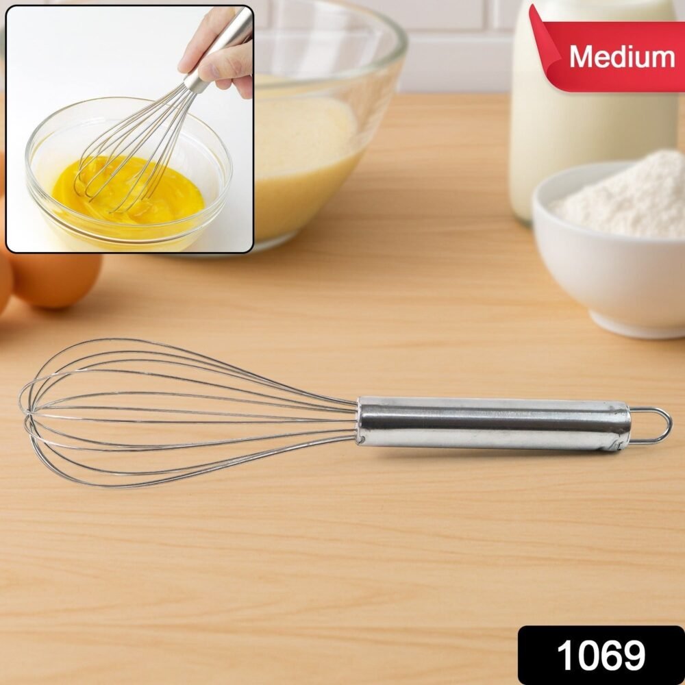 Stainless Steel Balloon Whisk – Durable 24cm Kitchen Tool