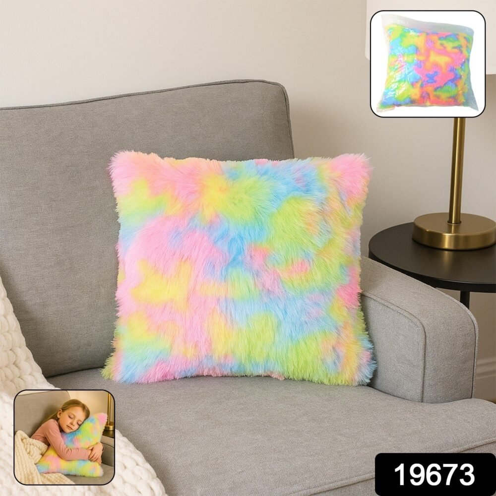 Rainbow Cushion Pillow – Soft Plush Decorative Throw Pillow