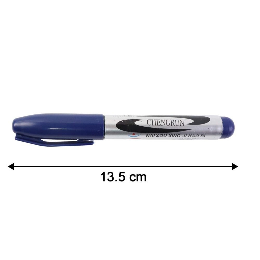 WhatsAppImage2025-12-11at10.56.55.jpg Permanent Marker Pen – Bold Blue Ink with Quick-Dry Formula