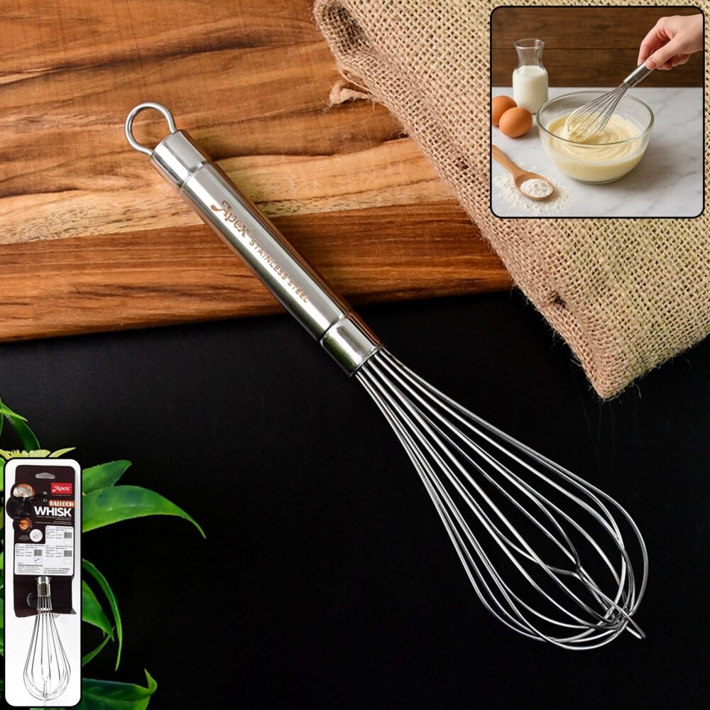 Stainless Steel Large Hand Whisk – Durable & Easy Mixing Tool