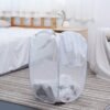 Foldable Mesh Laundry Basket – Space-Saving & Breathable Organizer