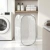 Foldable Mesh Laundry Basket – Space-Saving & Breathable Organizer