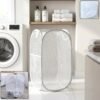 Foldable Mesh Laundry Basket – Space-Saving & Breathable Organizer