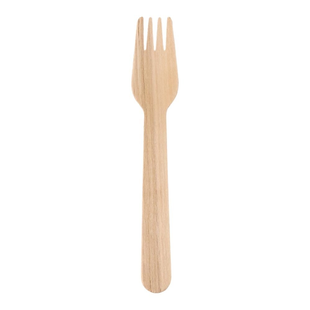 Wooden Fork 160mm – Eco-Friendly Disposable Birchwood Cutlery