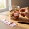 Writable-Blank-Label-Sticker-Sheets-03.jpg Writable Label Stickers – 50 Sheets Strong Adhesive for Easy Organizing