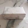 Marble Jewelry Gift Box 8x5 cm – Elegant Velvet Insert