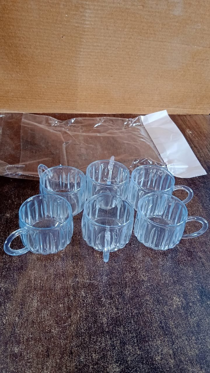 Transparent Plastic Tea Cups Set of 6 – Unbreakable & Lightweight