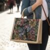 bag-2.jpg Multipurpose Floral Print Carry Hand Bag – Spacious, Eco-Friendly Design