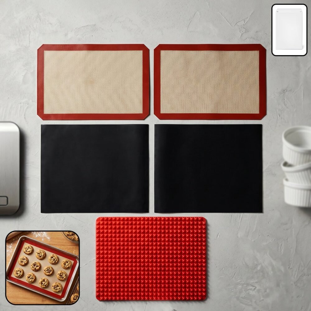 Non-Stick Silicone Baking Mat – Reusable & Heat Resistant for Perfect Bakes