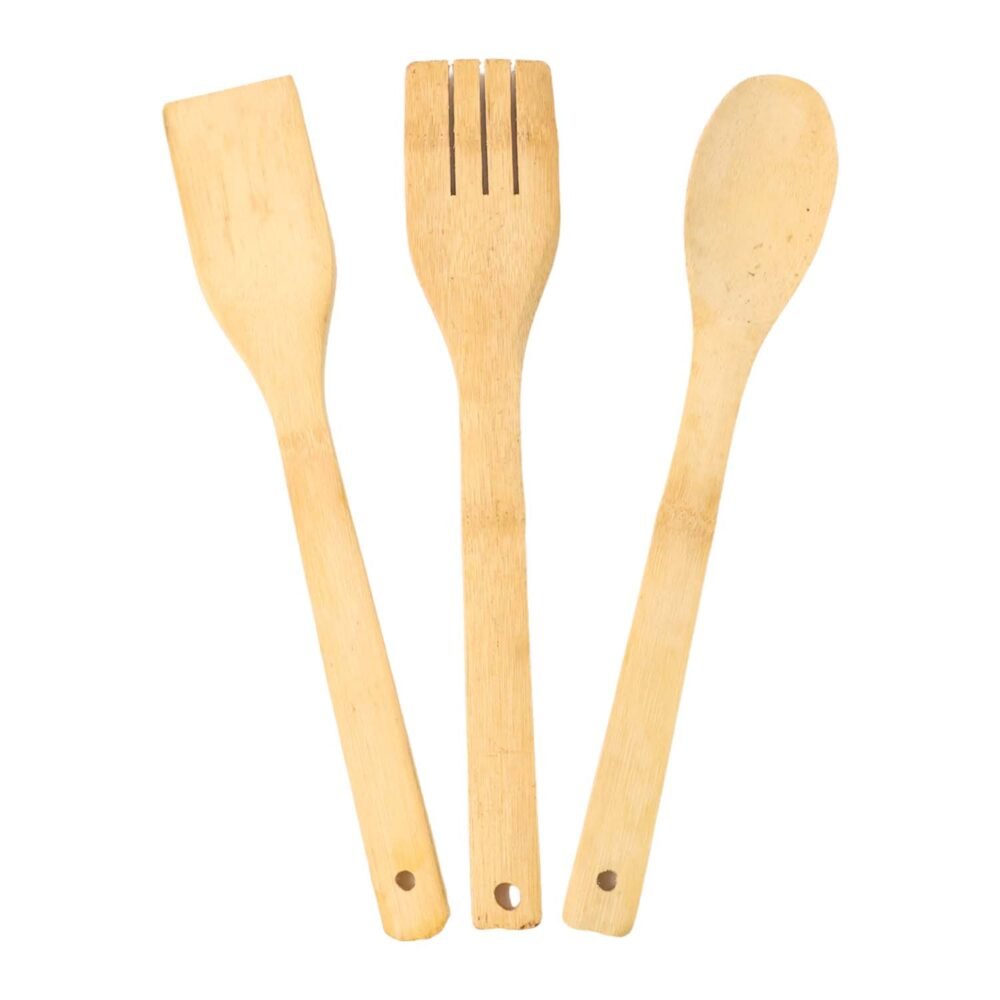 bamboospoon-04.jpg Bamboo Spatula Set – Eco-Friendly 4 Pc Cooking Utensils with Holder
