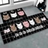 Printed Anti Slip Floor Mat Set – Safe & Decorative for Home