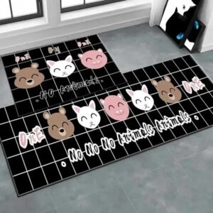Printed Anti Slip Floor Mat Set – Safe & Decorative for Home