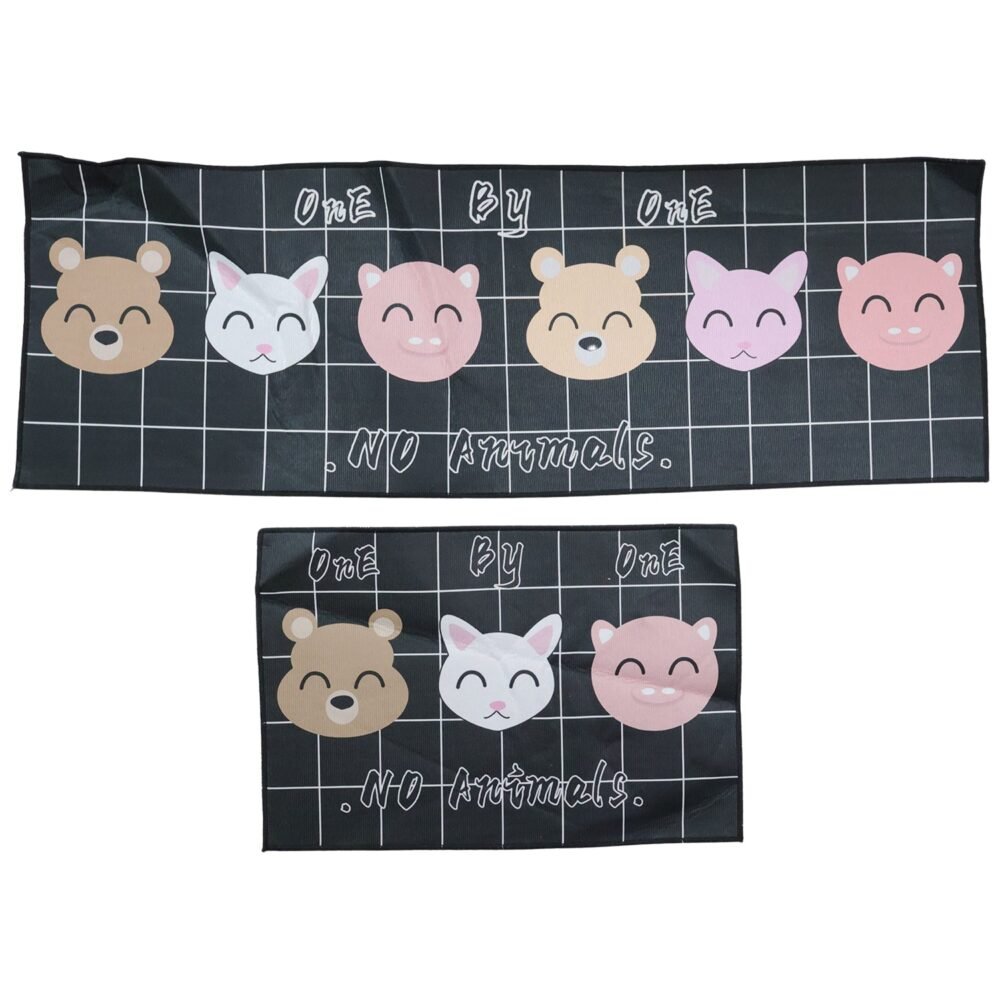 Printed Anti Slip Floor Mat Set – Safe & Decorative for Home
