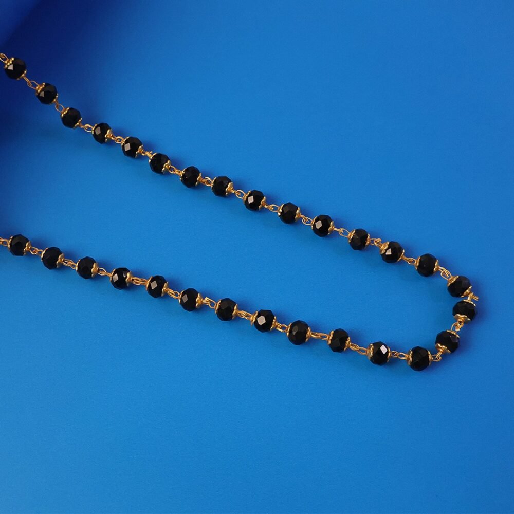 Black Beads Mangalsutra Necklace – Elegant Traditional Jewelry for Women