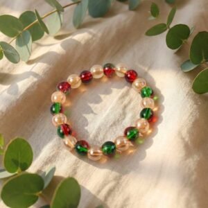 bracelet-01_fcf54767-a9e0-47c1-a74e-02d254a96f70.jpg Multicolor Glossy Bead Stretch Bracelet – Stylish Elastic Fit