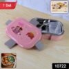 Kids Lunch Box – Stainless Steel Tray & Leak-Proof Snack Pot