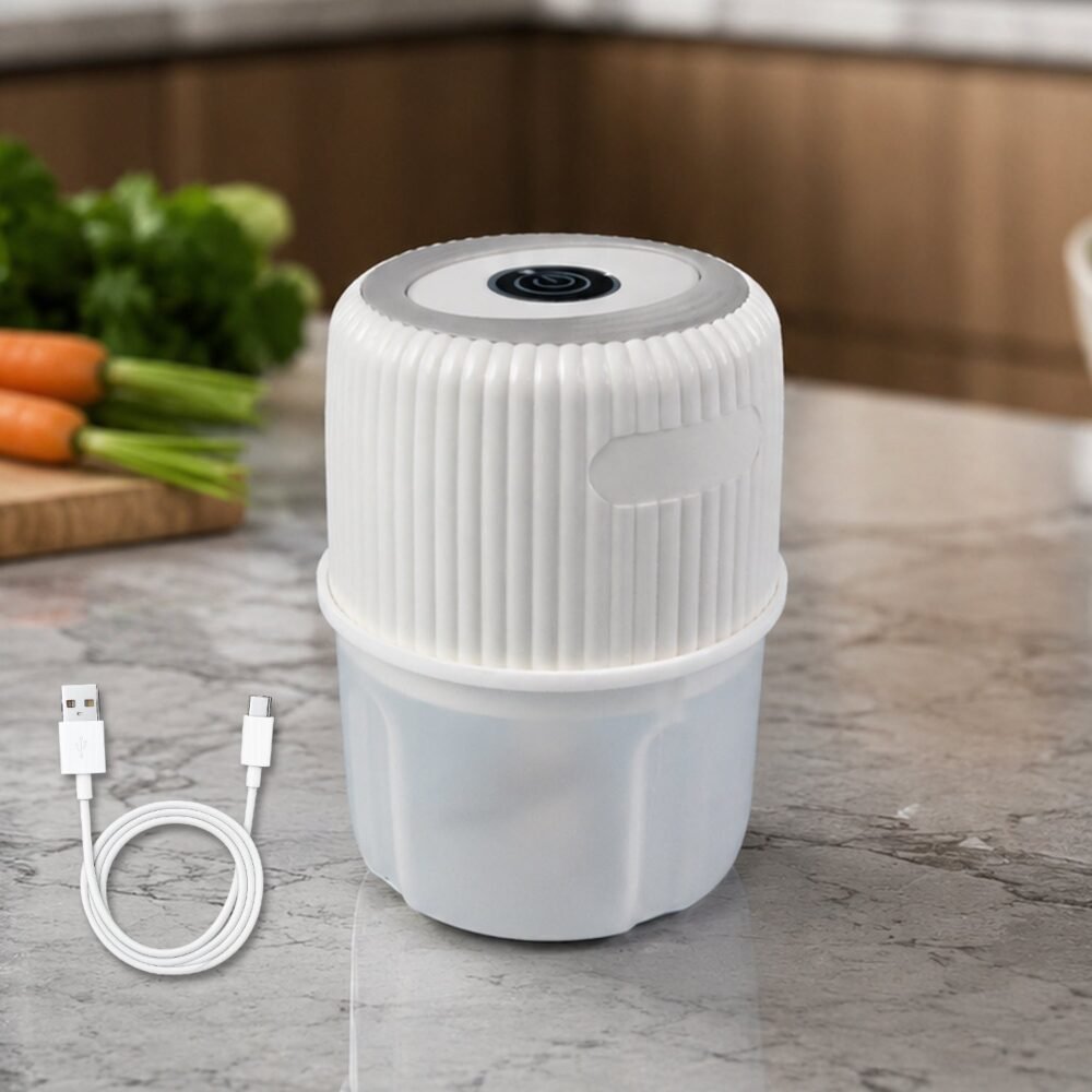 Mini Garlic Chopper – Cordless & Rechargeable for Easy Meal Prep
