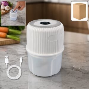 Mini Garlic Chopper – Cordless & Rechargeable for Easy Meal Prep