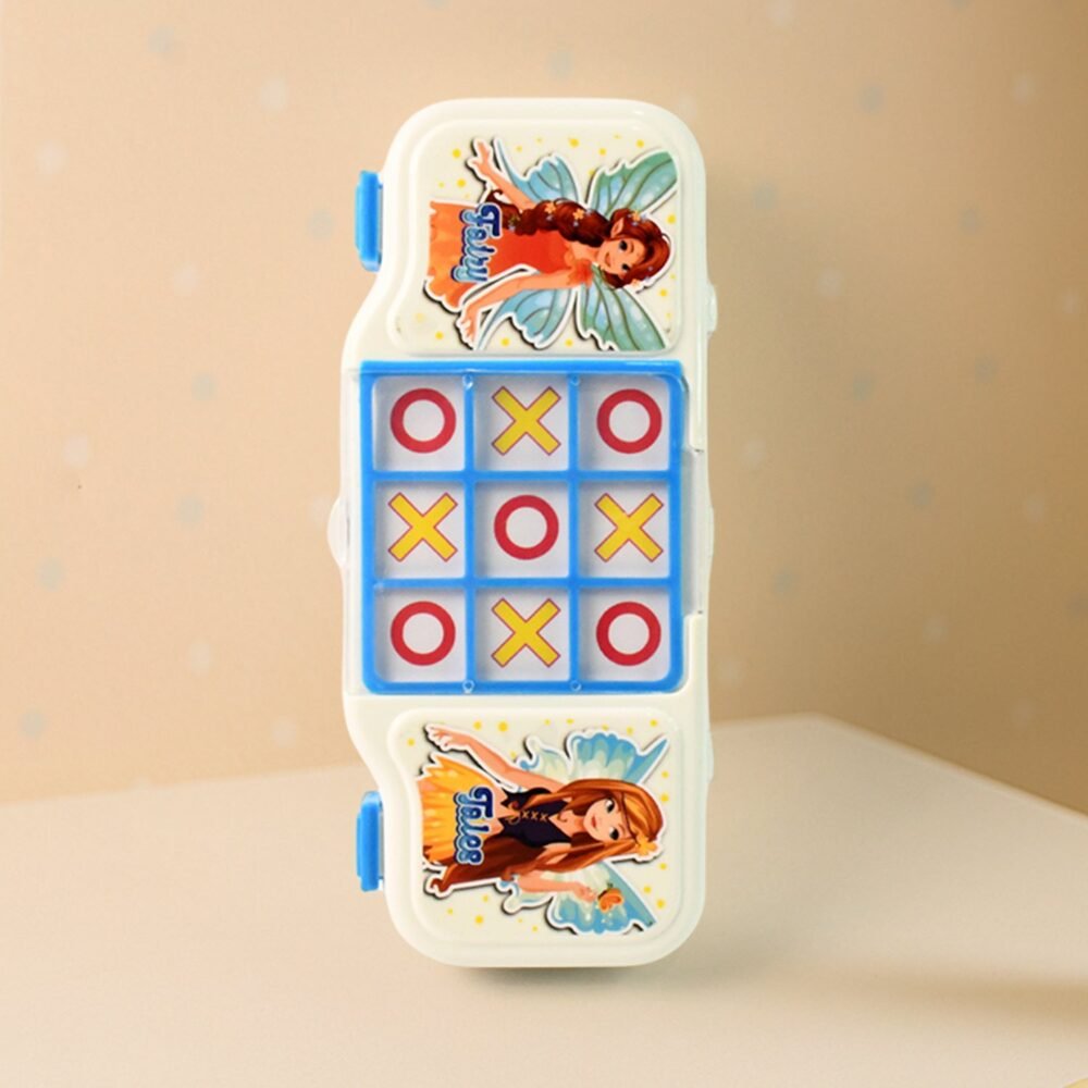 Kids Pencil Box with Built-in Tic Tac Toe Game – Fun & Durable