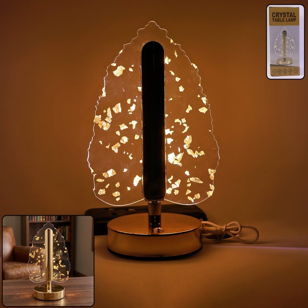 crystaltablelamp-01.jpg Golden Crystal Leaf LED Table Lamp – USB Charging & Warm Light